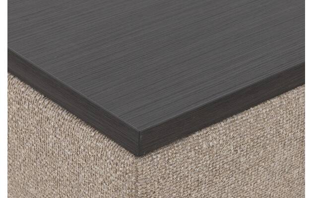 Goossens hocker lago bruin stof - 8252194-{merk}-lago-hocker-stof-09
